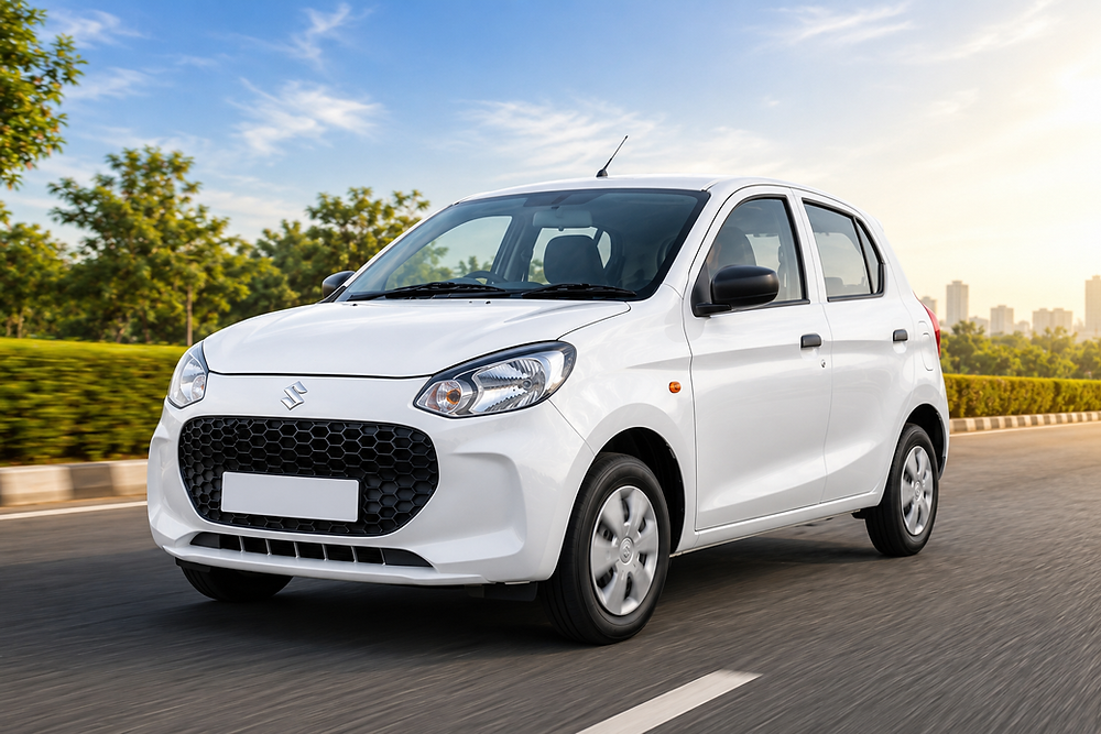 Alto K10 car available for rental in Chandigarh